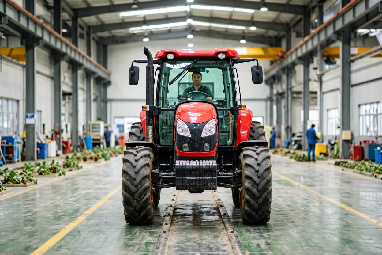 YUFENG tractor testing before delivery