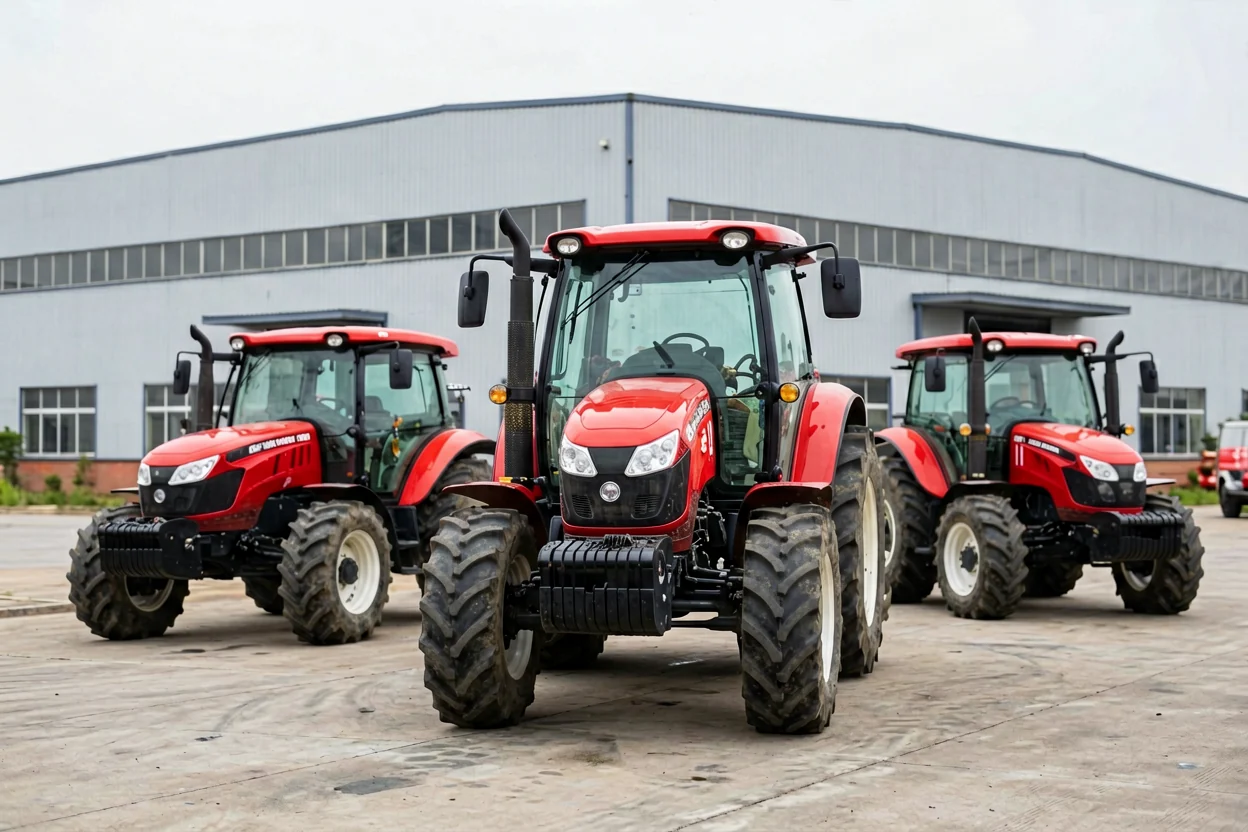 YUFENG tractor factory with red tractors