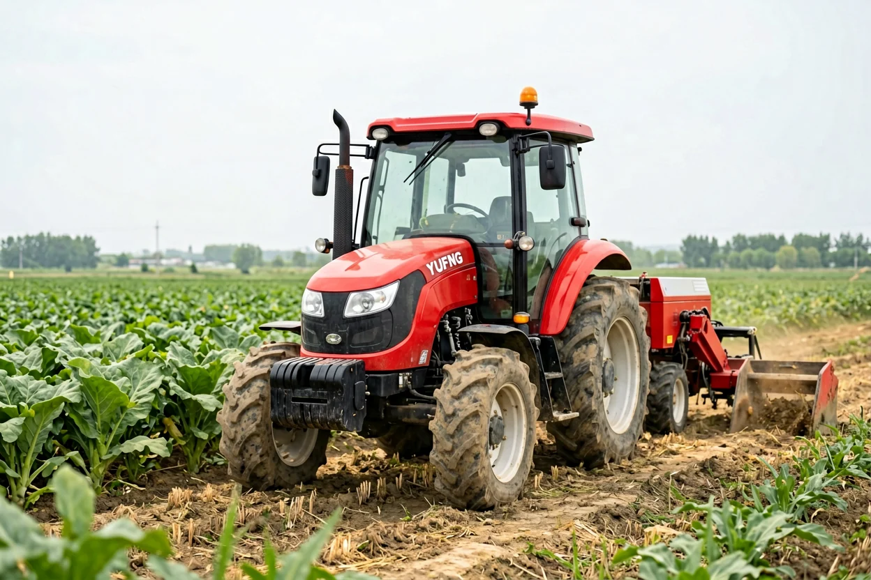 YUFENG tractor plowing in farmland