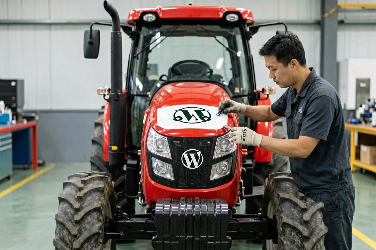 Tractor brand and logo customization