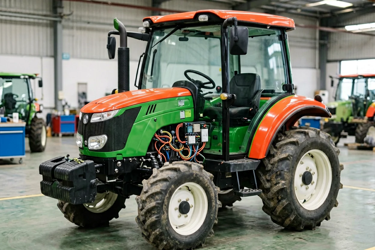 Tractor electrical system installation
