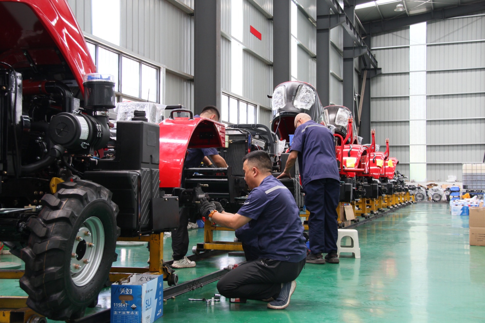 HETIAN tractor testing before delivery