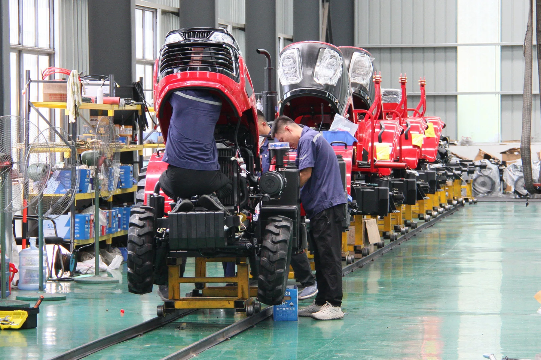 Tractor electrical system installation