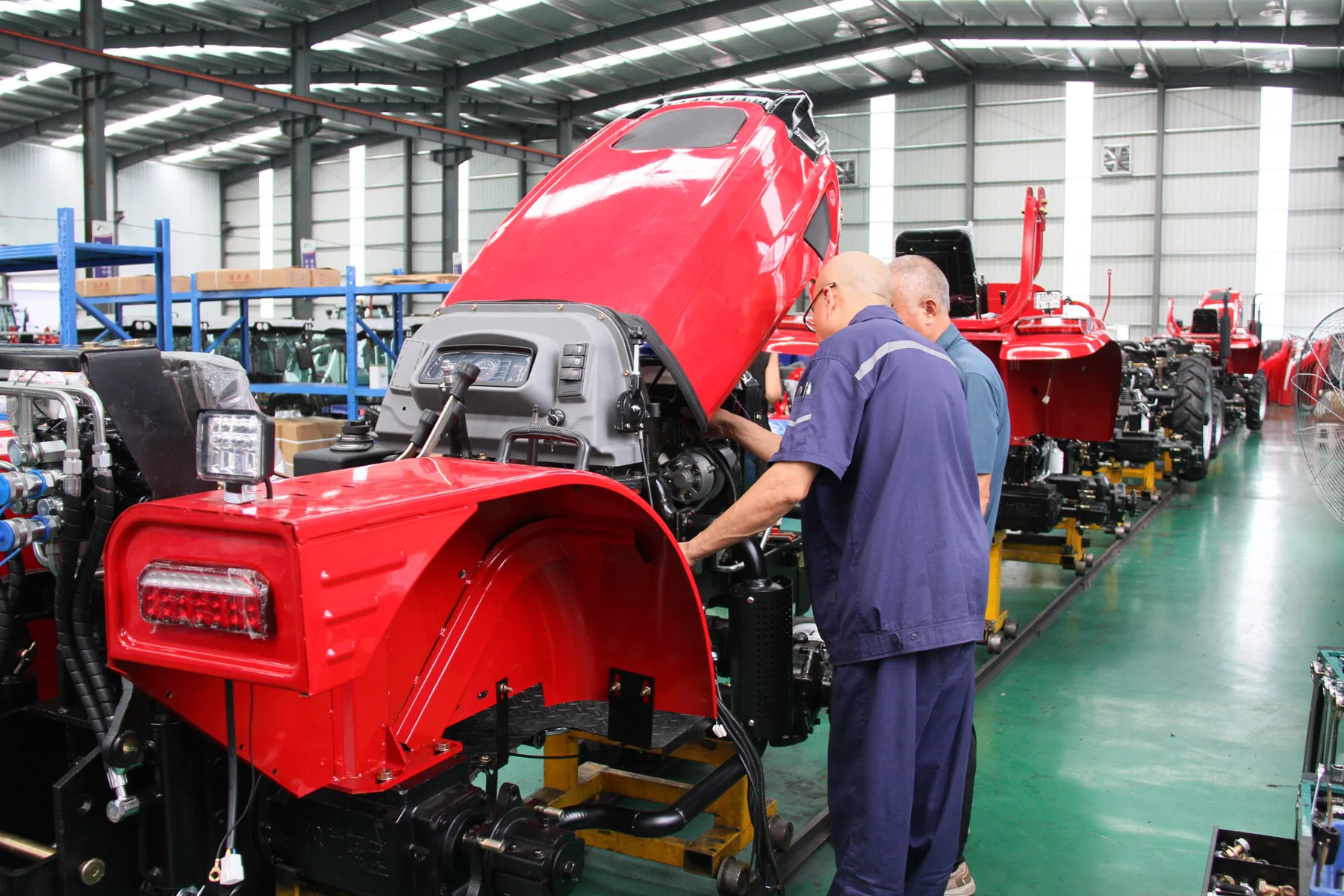 Tractor hydraulic system installation