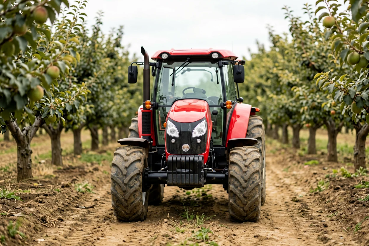Compact tractor for orchards and small farms