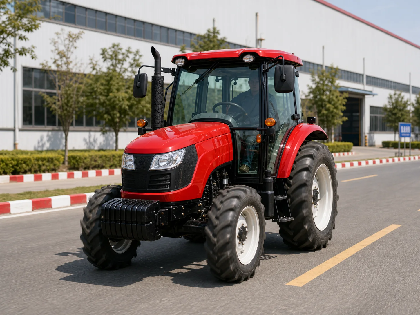 Tractor road test before delivery