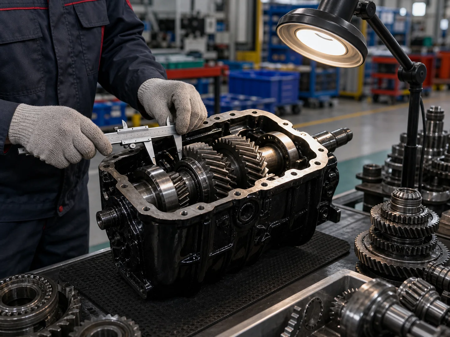 Tractor transmission inspection